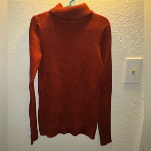 Bluivy Women's Cowl Neck Sweater in Rich Rust